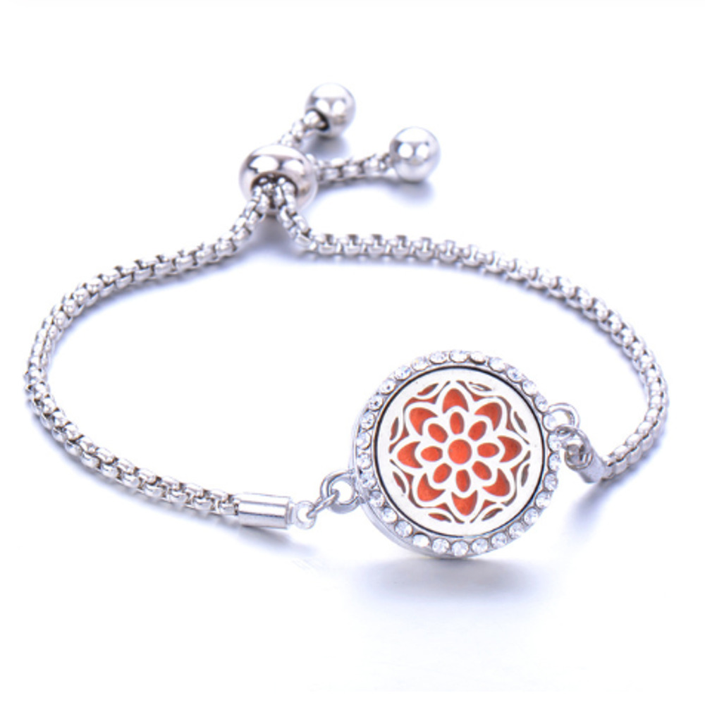 Aromatherapy Perfume Diffuser Bracelet (with 2 pads)